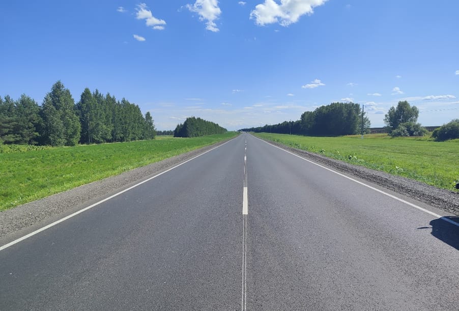 В Республике Татарстан завершен ремонт участка дороги Алексеевское – Высокий Колок