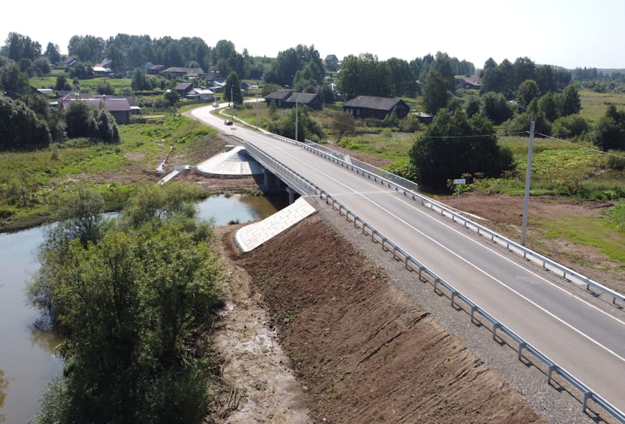 В Пермском крае отремонтирован мост у села Ёгва